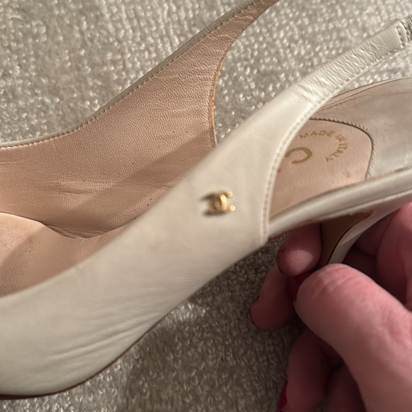 Chanel leather slingback, stone colored, size 36 - Picture 8 of 8